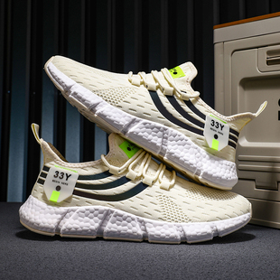 捡漏外贸男鞋春秋爆米花轻便透气跑步潮鞋学生轻便软底休闲运动鞋