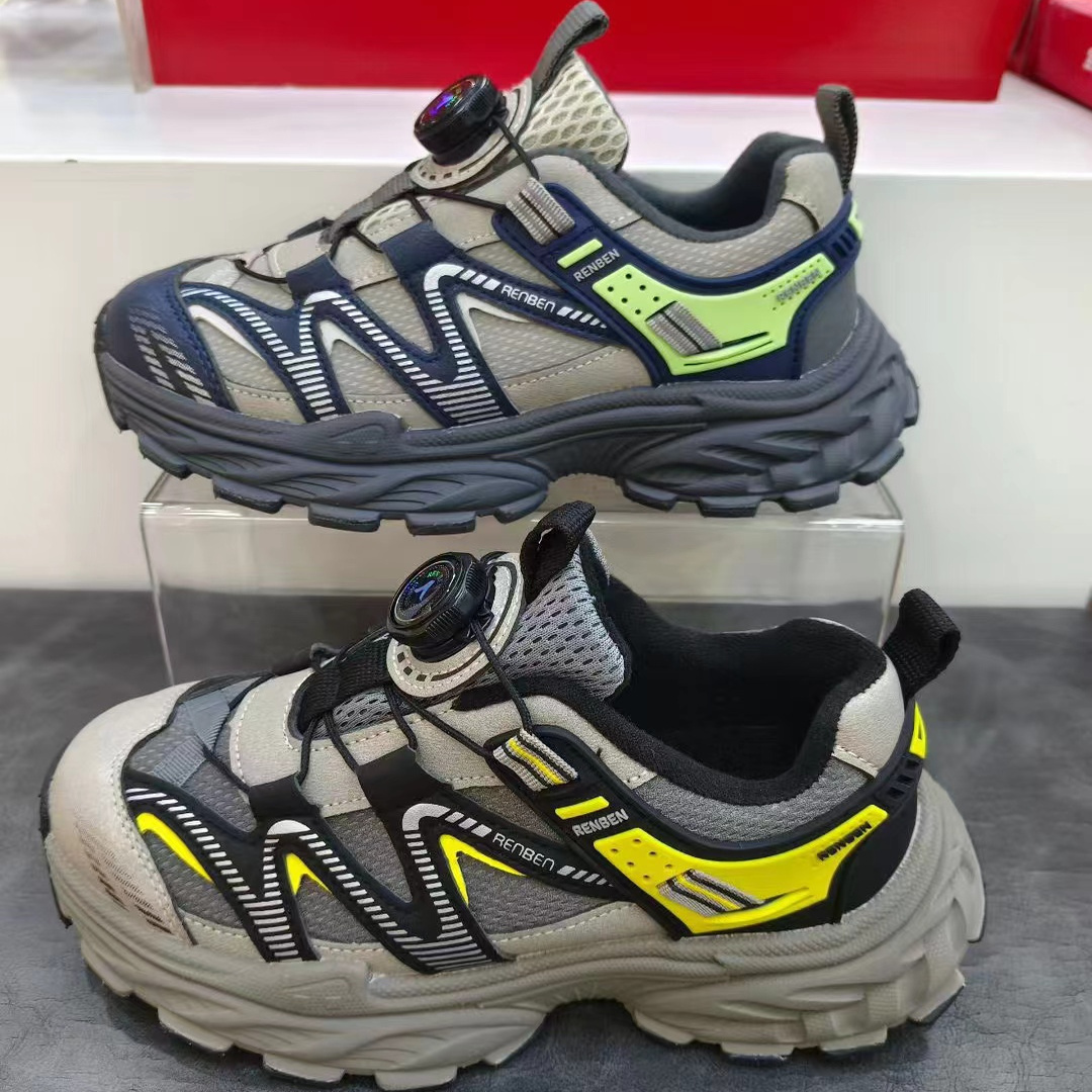 人本儿童运动鞋新款透气老爹鞋