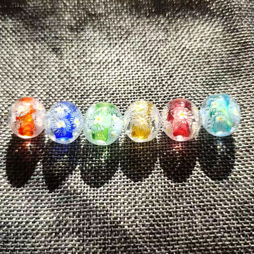 梦幻星空3D立体水晶装饰扣闪亮幻彩玻璃珠DIY鞋花配件