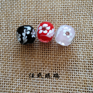 新款日式琉璃珠手链项链DIY各种饰品配件山水名物手工制作散珠