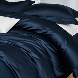 MARKCROSS玛洛驰高端100支双股长绒棉四件套全棉被套床单纯棉床品