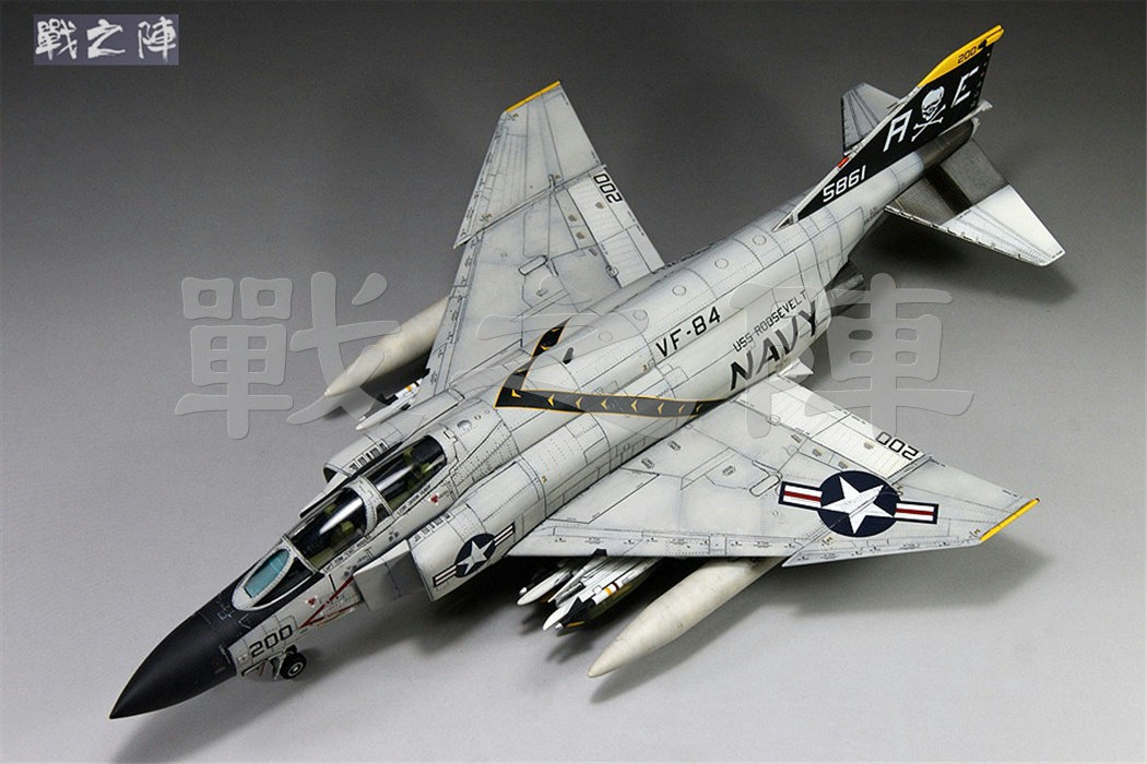 f-4b/n 鬼怪 战斗机 vf-111中队 1/72 模型成品代工 戰之陣