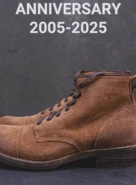 julian正品20周年V.M.W线bowery工装靴手工朱利安伞兵靴机车靴