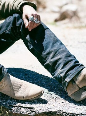 美国tellason原牛Blubaugh中低腰直筒裤16.5oz赤耳单宁大T牛仔裤