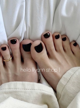 ins风极简脚戒指hello设计18k镀金素圈开口脚趾环银色光面尾戒女