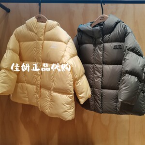 little moco专柜正品24年冬男女童连帽保暖羽绒服外套KBD4EIN040