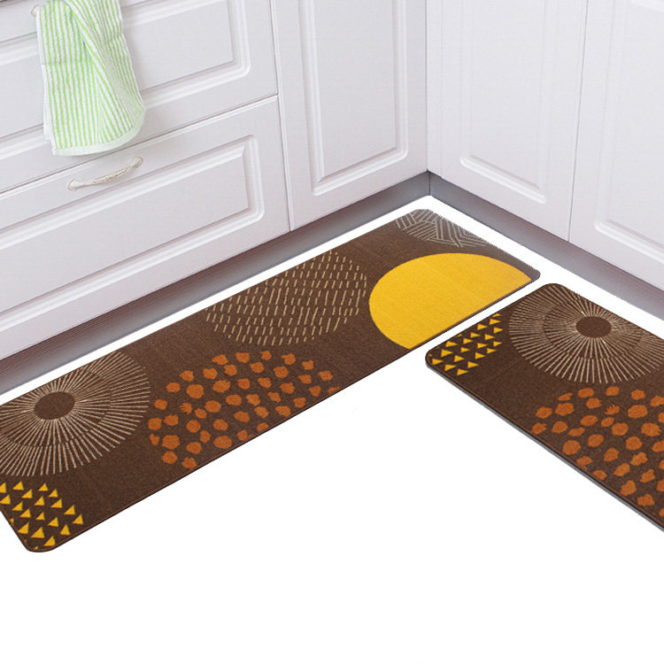 山花厨房地垫吸水防滑防油家用门垫地毯长条脚垫卧室床边毯卫生间