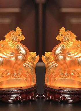 淘运缘阁天禄登峰宝琉璃摆件属鸡2026年吉祥物生肖鸡聚财平安礼物