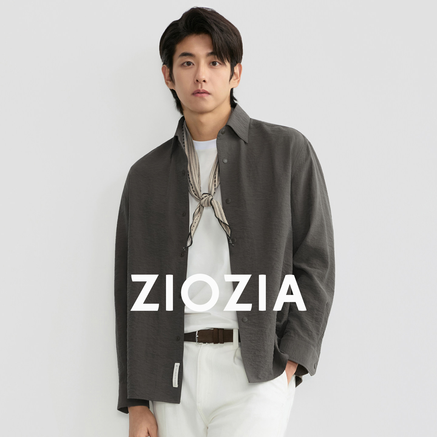 【桑蚕丝面料】ZIOZIA通勤男装26春夏微阔版松弛慵懒假日休闲衬衫