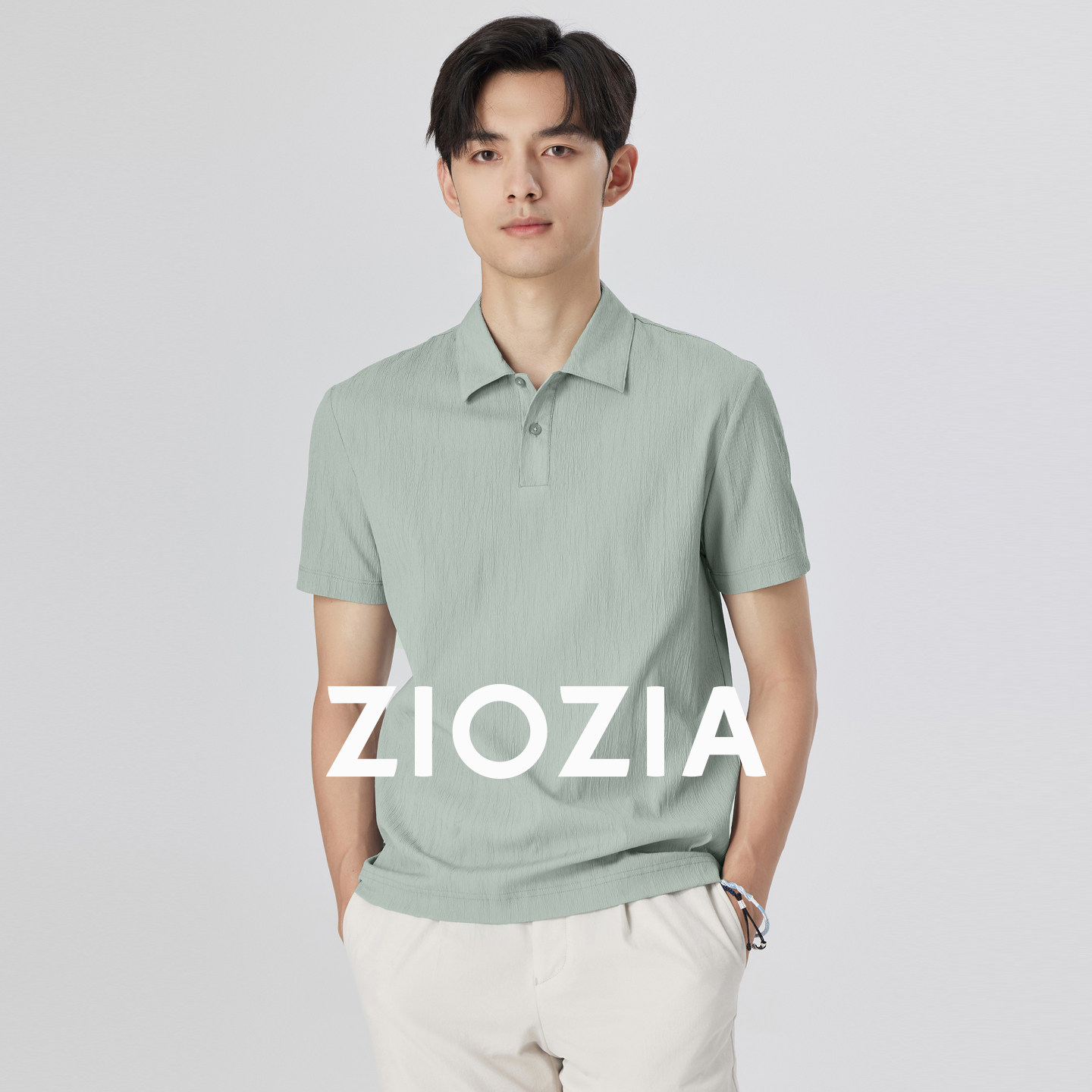 【易打理】ZIOZIA通勤男装轻薄舒爽短袖POLO衫T恤上衣夏ZTPD2259F