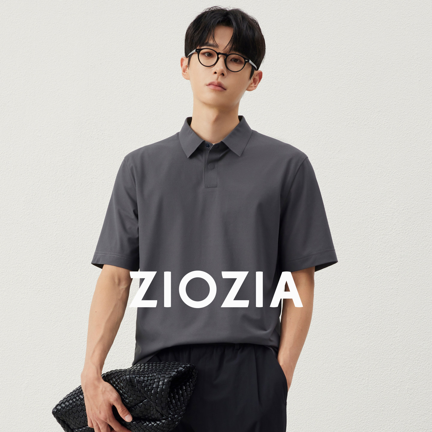 ZIOZIA通勤男装宽松POLO衫