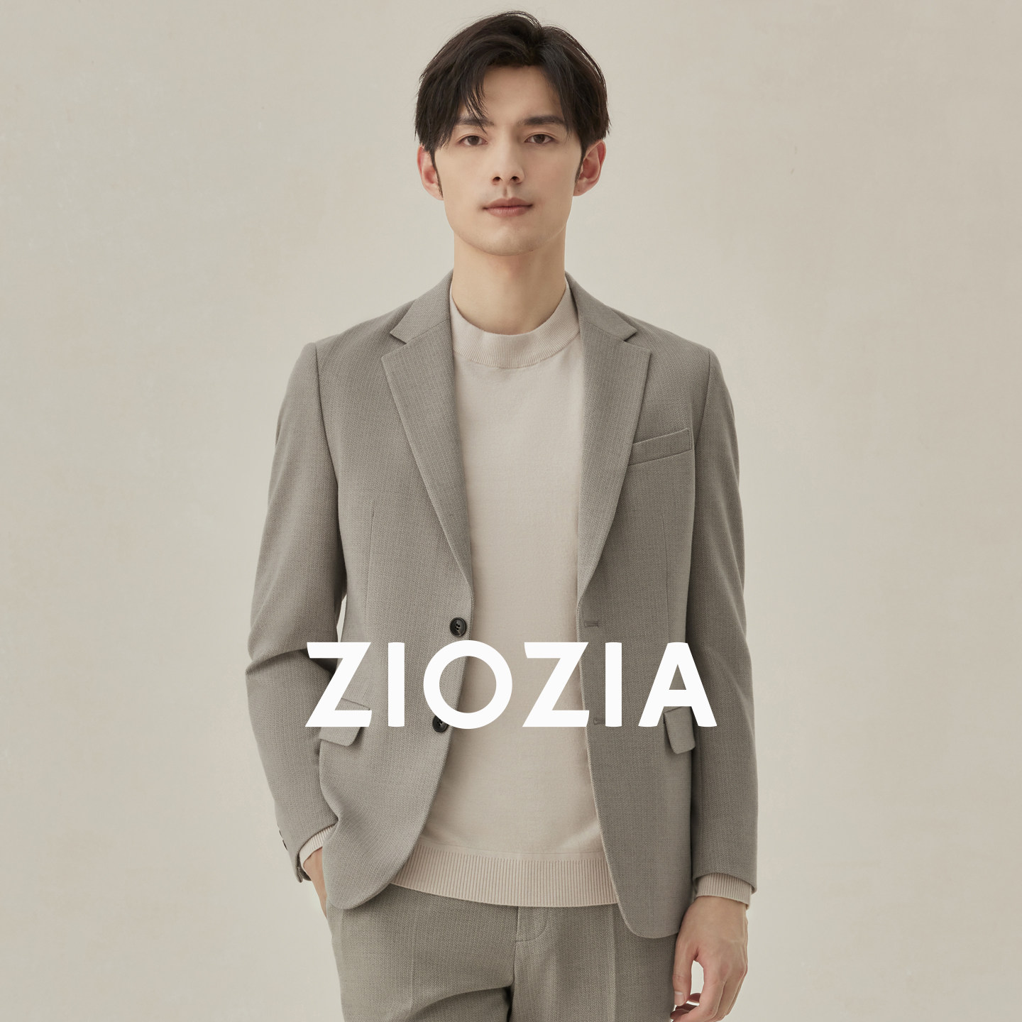 ZIOZIA商场同款秋季商务经典舒适微弹休闲西服修身西装ZKGD3214Z