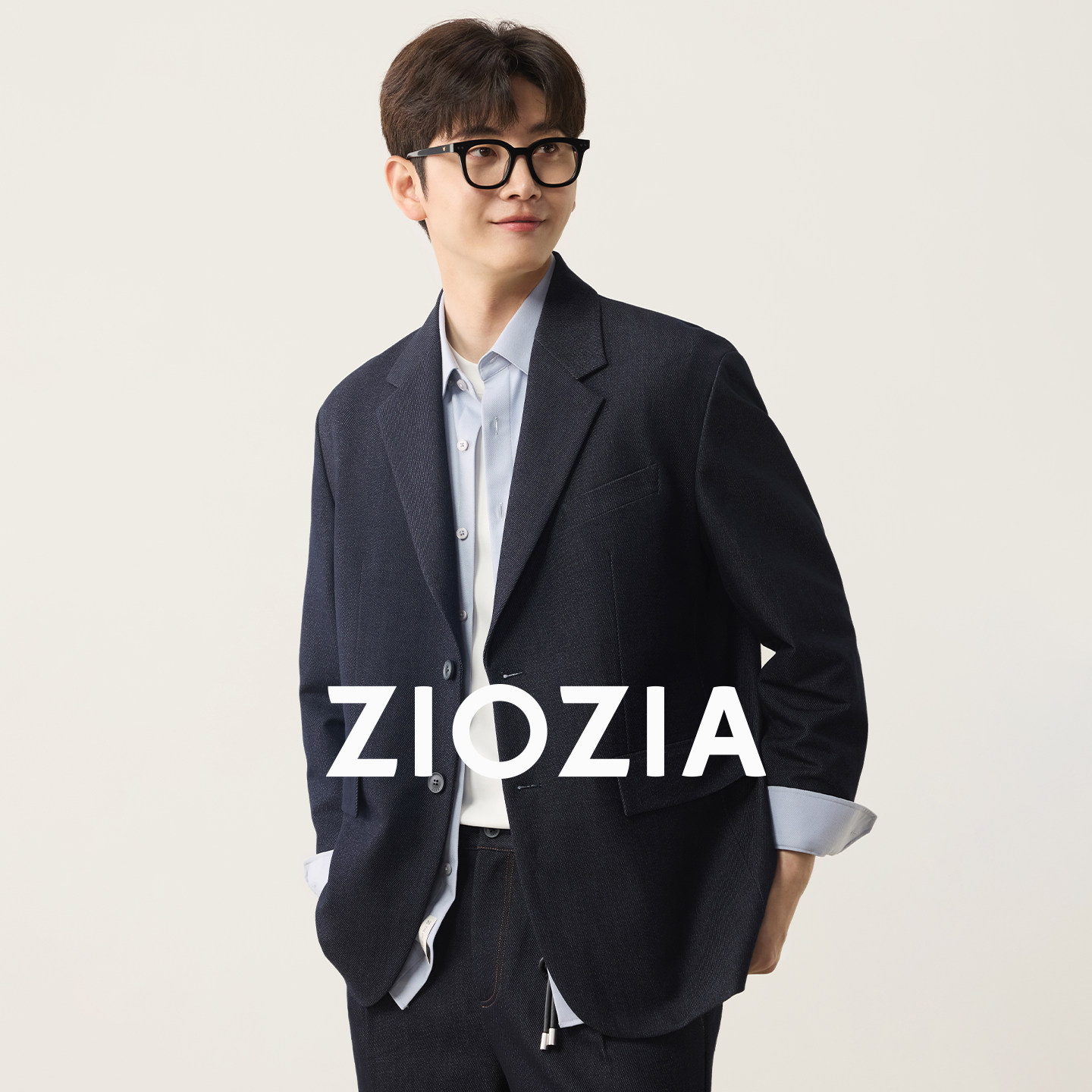 ZIOZIA男装26秋丹宁舒弹休闲西服微阔外套TKGF3602J图片