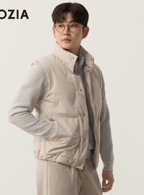 【三防面料】ZIOZIA通勤男装25秋易打理防风立领羽绒马甲ZVPE4252