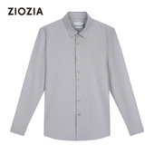 秋季 商务休闲男士 长袖 ZIOZIA男装 衬衫 百搭衬衣ZWDC3121