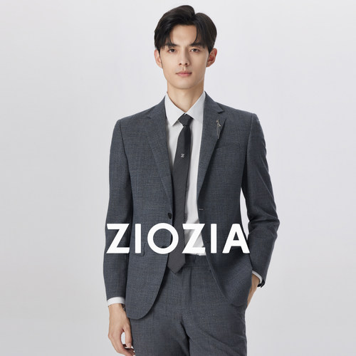 ziozia商务休闲经典正装羊毛西服