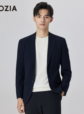 【泡泡纱】ZIOZIA通勤男装春季商务时尚休闲单西外套ZKGD1215