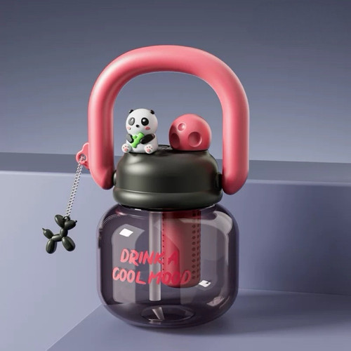 【恩佳专享】俏华姐的倔强 大肚杯塑料水杯吨吨杯大容量带茶仓