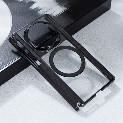 适用华为MateXT手机壳双轴环形磁吸电镀双铰链保护非凡大师MateXTs保护套