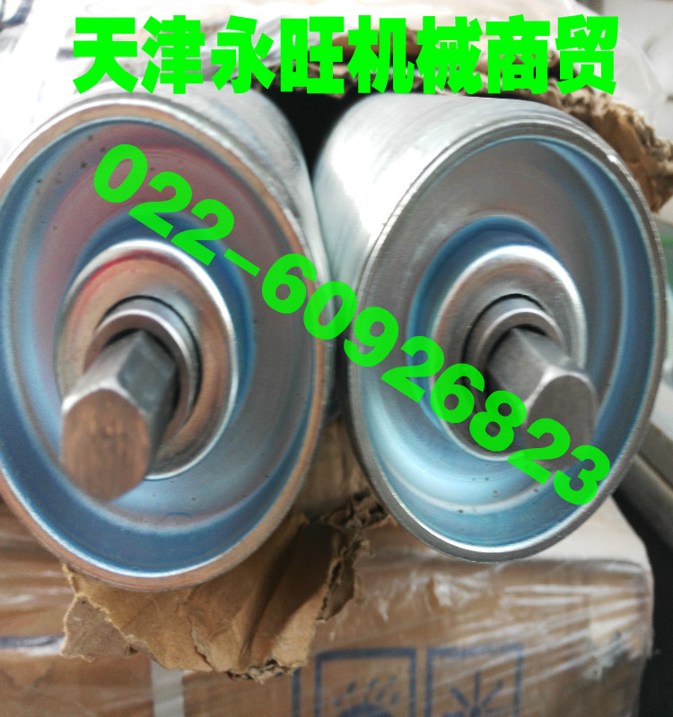 流水线不锈钢滚筒六角轴滚筒无动力托辊镀锌滚筒输送带滚轴辊筒