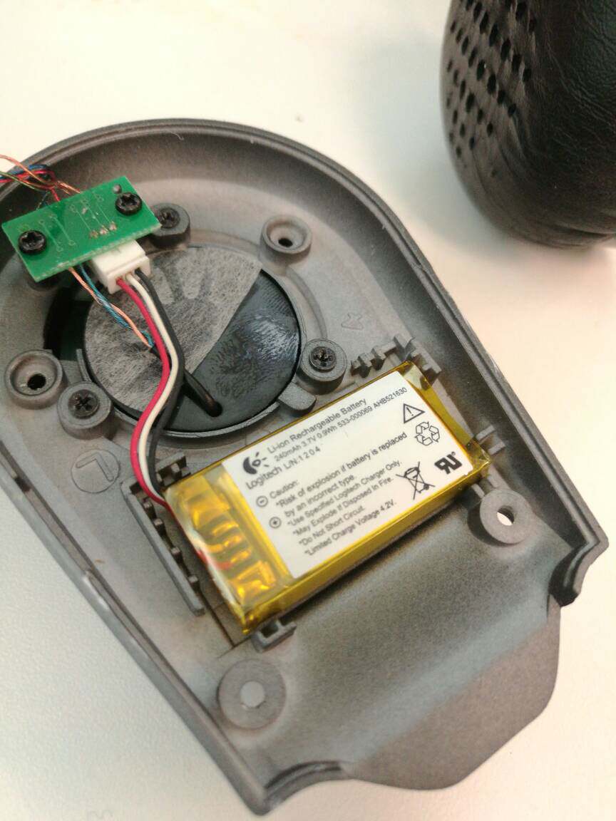 全新 罗技UE310 耳机电池 3.7V 聚合物锂电池 3线带插头