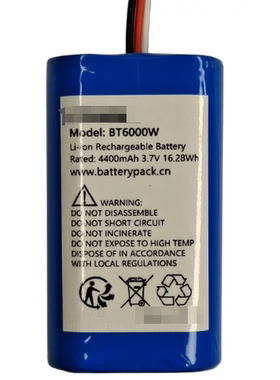BT6000W 12 4400mAh 3.7V 16.28Wh  蓝牙音箱可充电锂电池组