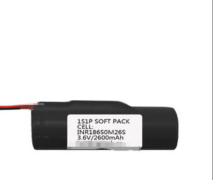 CELL PACK INR18650M26S 3.6V 可充电锂电池组 1S1P 2600mAh SOFT