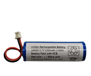 适用于部分T6电动剃须刀 ICR14430 3.7V 650mAh   可充电锂电池