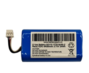 RDJ10 3.75V 6400mAh 24Wh Li-ion Battery 6线插头 可充电电池组