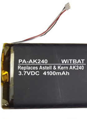 适用  Astell & Kern AK240 锂电池 3线插头