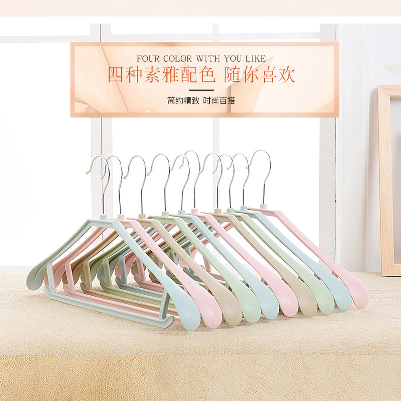 360旋转铁钩衣架宽肩无痕干洗塑料衣架