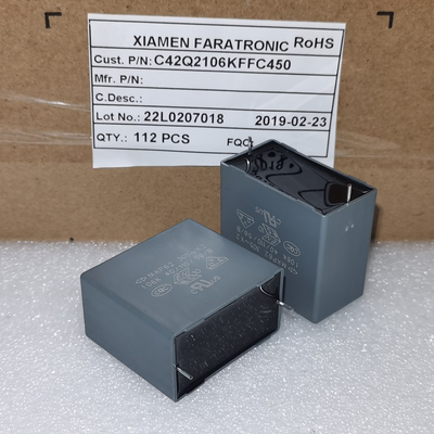 厦门法拉 C42Q2106KFFC450 MKP62 X2 106K 10UF 305VAC 安规电容