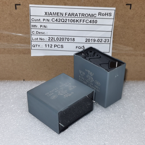 厦门法拉 C42Q2106KFFC450 MKP62 X2 106K 10UF 305VAC 安规电容