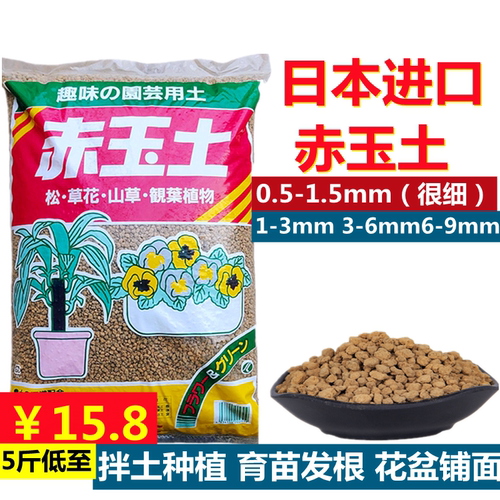 日本原装进口硬质赤玉土盆景铺面