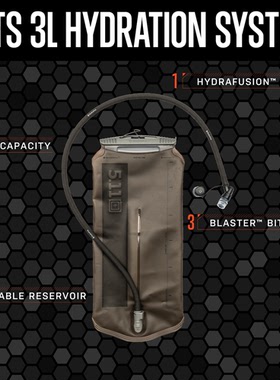 5.11 水袋 56645饮水系统56853水袋背包 WTS 3L HYDRATION SYSTEM