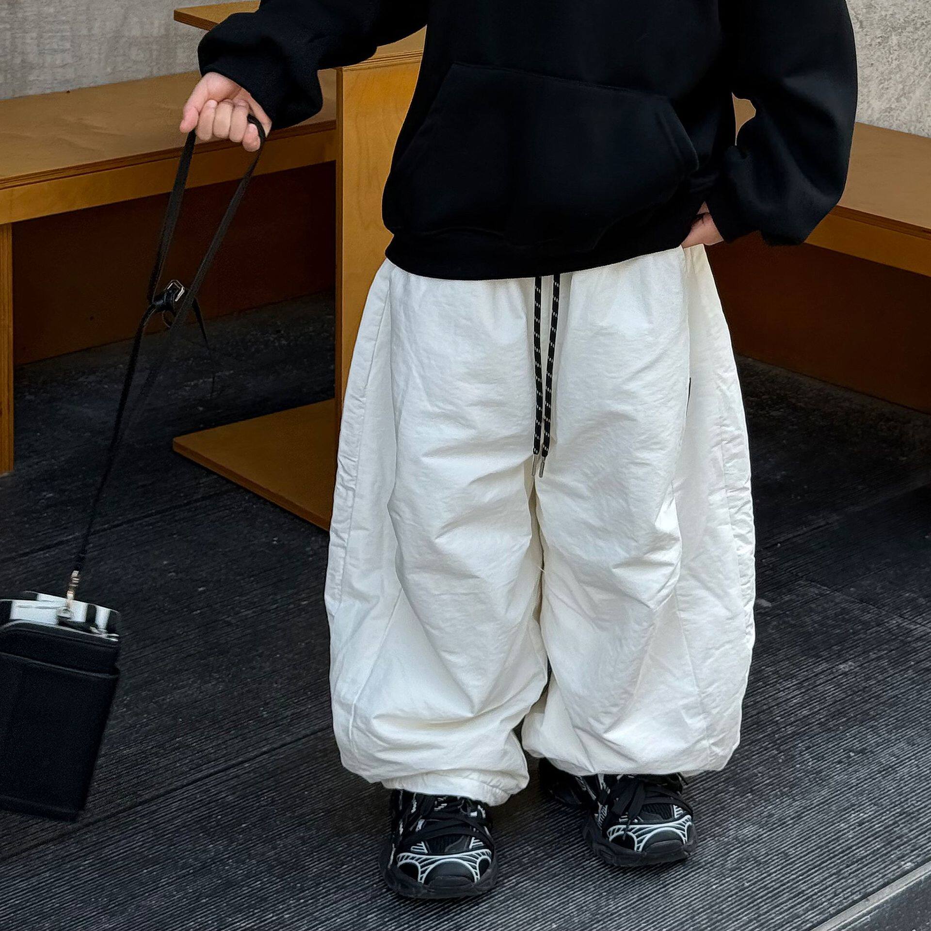 小杰家2025冬季新款儿童加绒加厚工装裤男童洋气百搭弯刀休闲长裤,童装/婴儿装/亲子装,裤子,淘宝优惠券,粉丝福利购,淘宝优惠卷