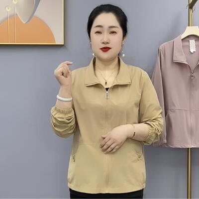 薄风衣外套短款夹克单层纯色上衣