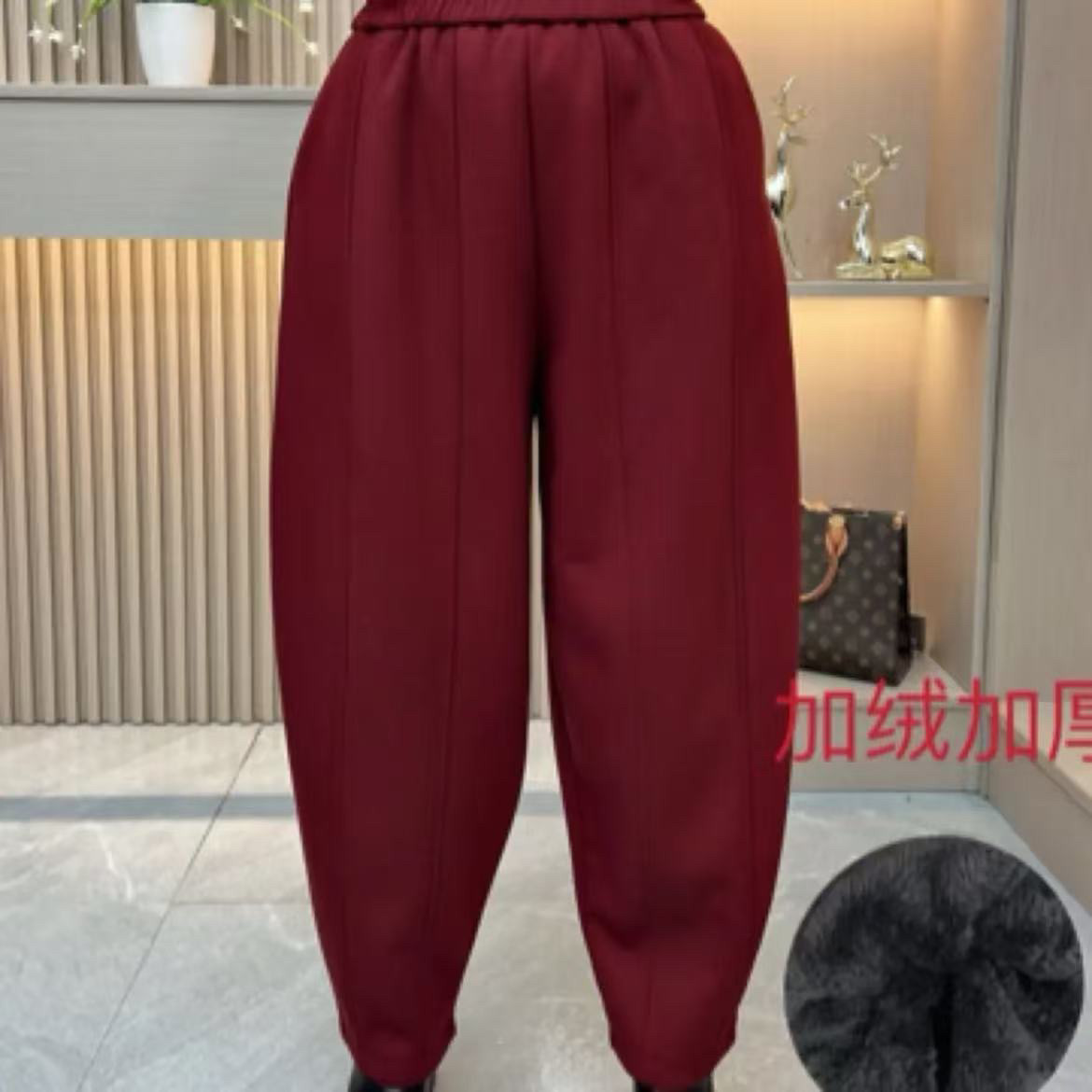 冬季加绒加厚哈伦裤新款宽松显瘦时尚百搭休闲长裤保暖舒适南瓜裤,女装/女士精品,休闲裤,淘宝优惠券,粉丝福利购,淘宝优惠卷