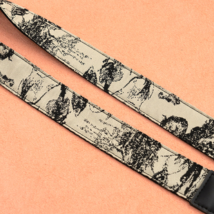 原创国风水墨画相机肩带摄影微单反背带可斜挂拍立得减压相机挂绳