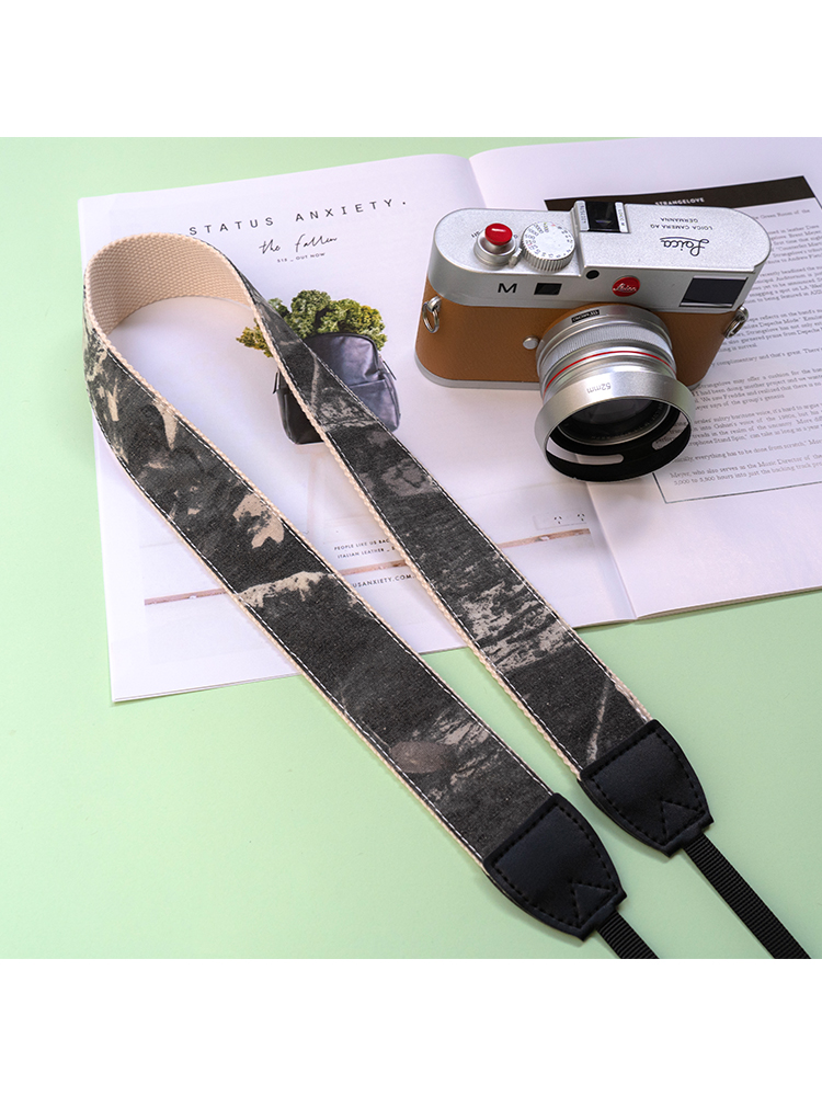 水墨风单反相机背带微单索尼康佳能富士相机减压斜跨快拆肩带配件