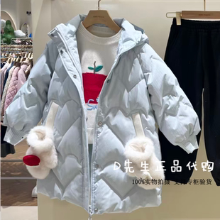 F2ACF4605 mini peace太平鸟童装2025冬装新款女童羽绒服 1499