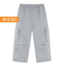 F2GKE4527 mini peace太平鸟童装2024冬装新款女童休闲羽绒裤 599