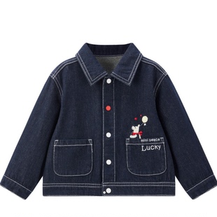 mini 婴童牛仔外套 peace太平鸟童装 新款 429 2026春装 F3BJG1119
