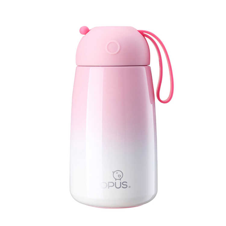OPUS保温杯女士便携可爱少女心精致ins网红大肚水杯子渐变色400ml