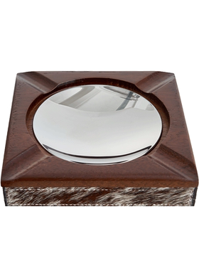 马毛金属雪茄盘烟灰缸装饰摆件