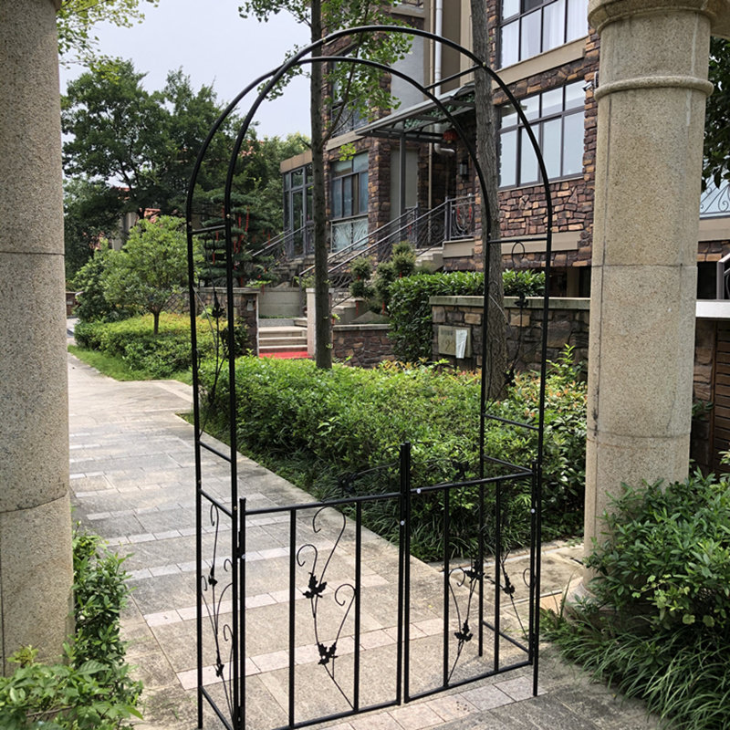 葡萄架铁线莲月季拱门花架爬藤架图片