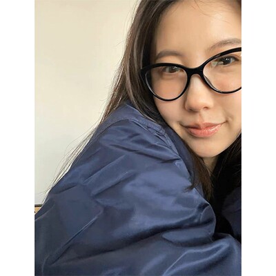 2026新款时髦又斯文的猫眼镜框3393 可配近视无底色防蓝光眼镜潮