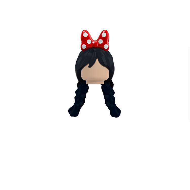 兼容乐高第三方小颗粒积木人仔MOC配件头部发型 DIY男女长发短发