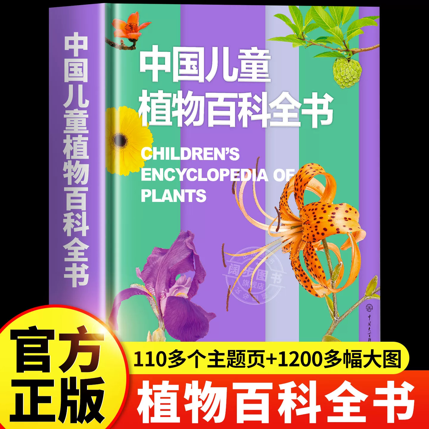 中国儿童植物百科全书 3-6-12岁幼儿小学生科普读物少儿植物图鉴认知书籍三四五六年级课外阅读自然科学启蒙正版百科知识读物推荐