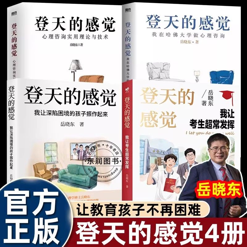 全套4册岳晓东登天的感觉我让考生超常发挥正版书籍我让深陷困境的孩子振作起来爱好者心理咨询入门书籍激励青少年必读畅销读物